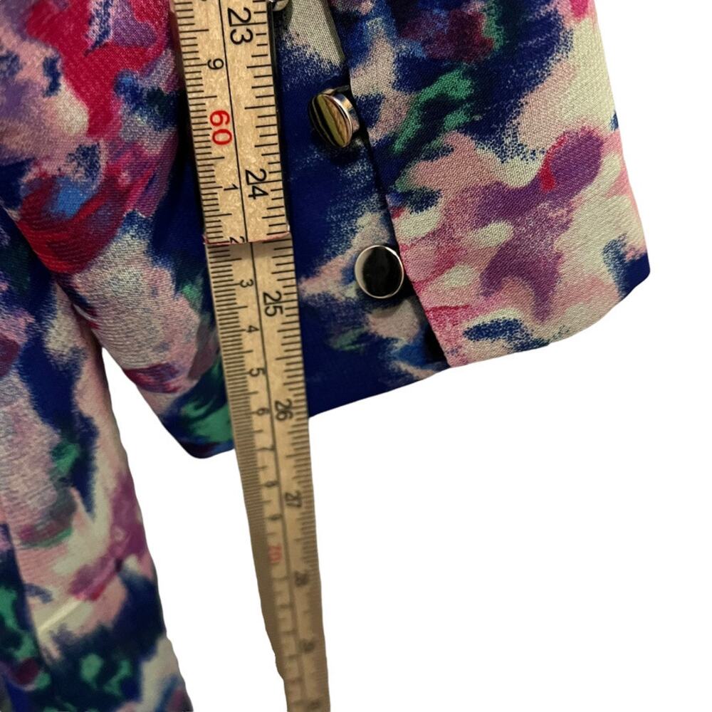 Julia Jordan Dress Floral Chiffon Women Size 16 New NWT Blue Pink V-Neck Flirty - Picture 10 of 16